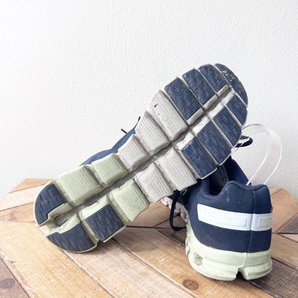 On Clouds Men's Navy and Light Blue Shoes - Picture 14 of 16